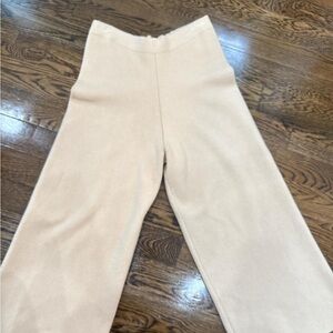 Zara Cream Wide Leg Women's Pants